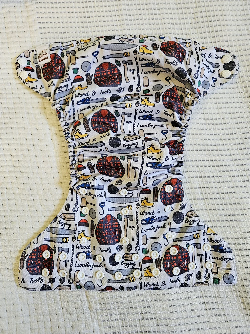 Lumberjack Tools Printed Mama Koala Cloth Diaper